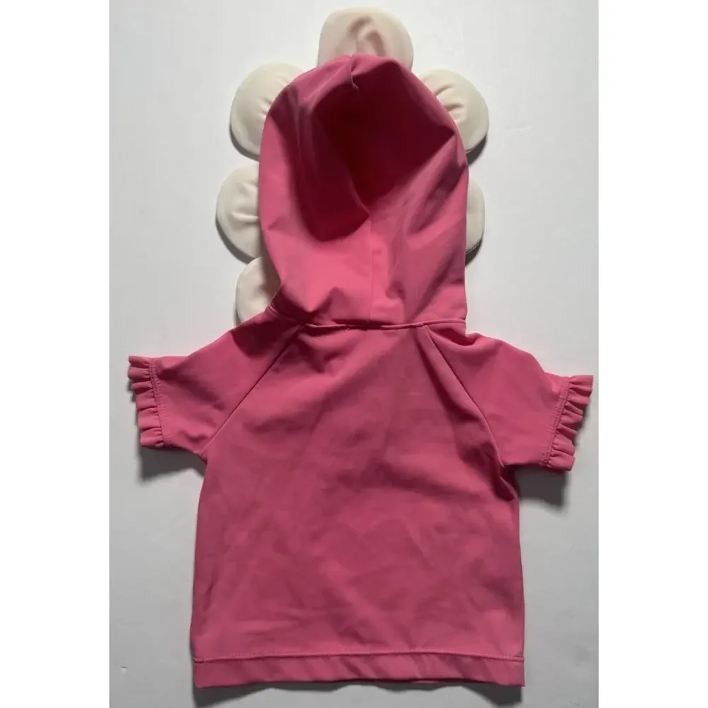Gymboree Baby Girl Flower Hood Rash Guard Swim Top Pink 6-12 Months